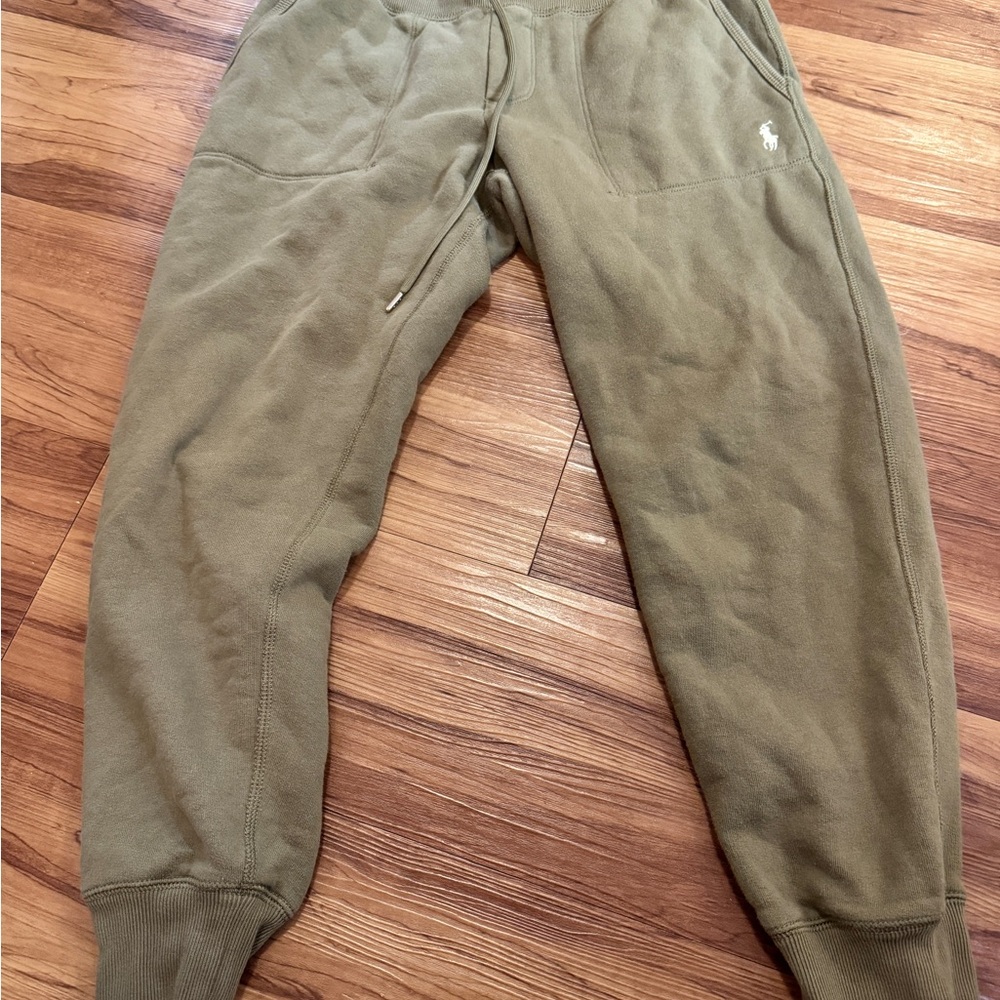 Polo Ralph Lauren | Men’s Med|  Olive Green Sweatpants| front pockets| jogger